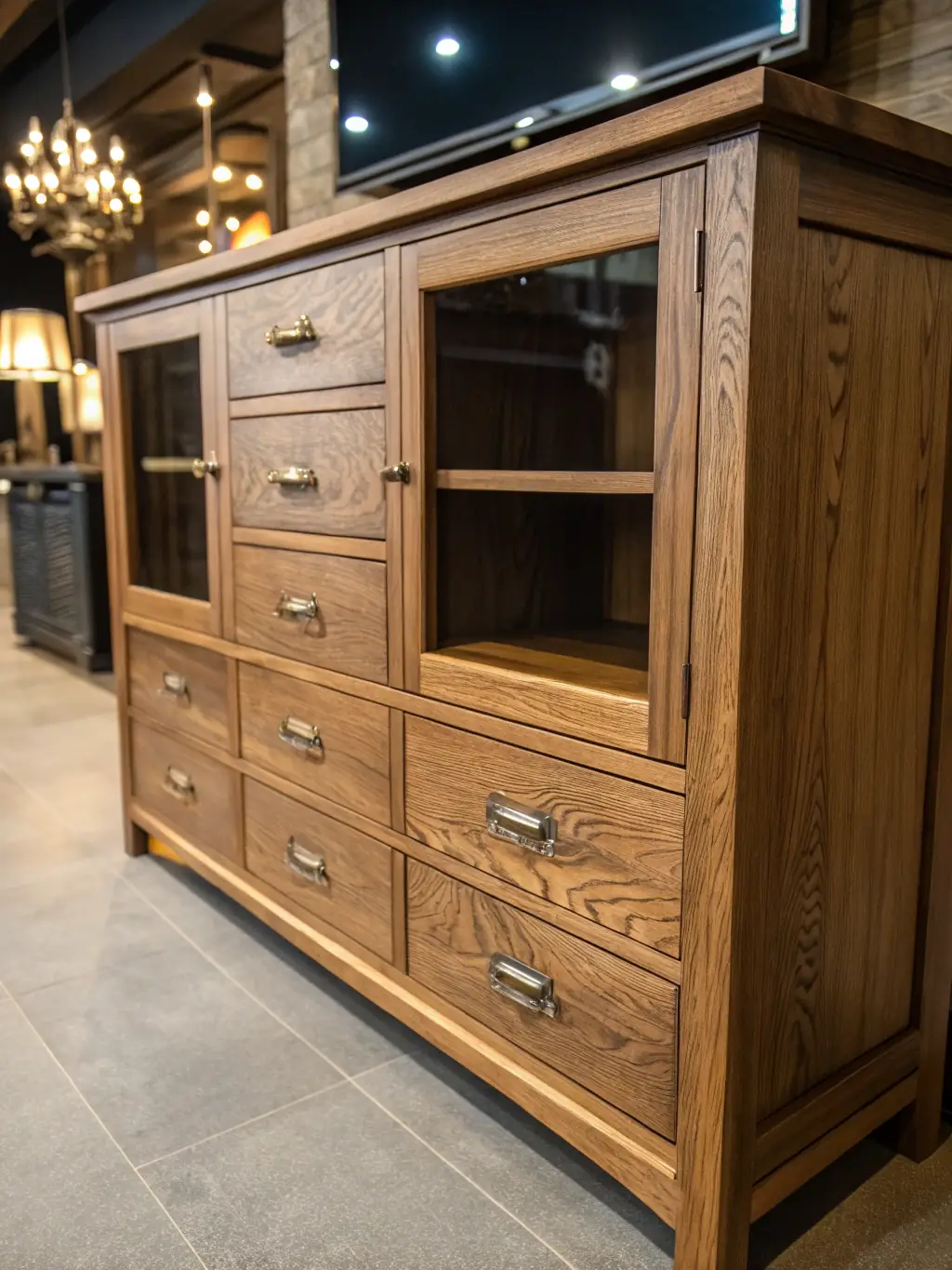 A high-quality 3D rendering of a complex cabinet assembly within Cabinet Vision, demonstrating accurate hardware placement, construction methods, and precise UCS alignment for seamless integration.